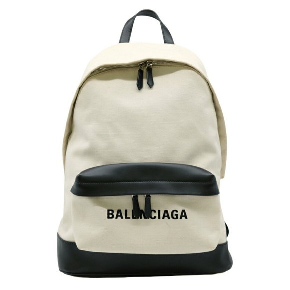 BALENCIAGA Black Leather Backpack - Picture 1 of 9